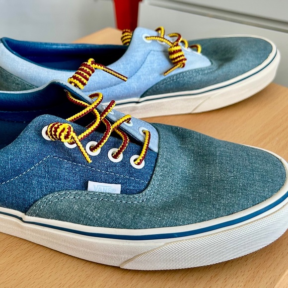 Vans x J. Crew Sneakers - 10.5M - Blue Multi - Brand New - Picture 1 of 7